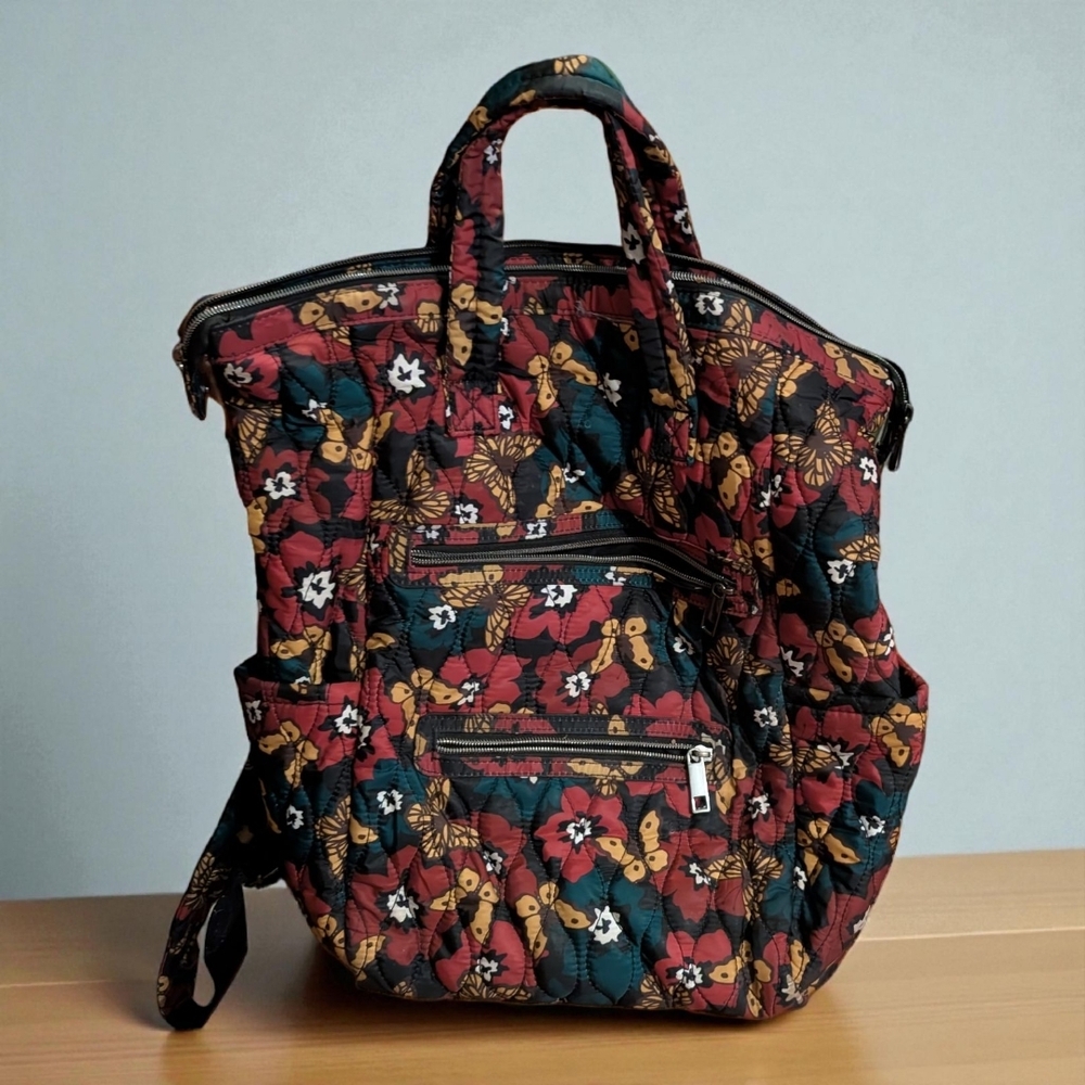 Floral Quilted Women's Bag - Multicolor